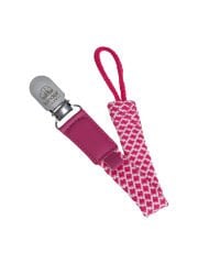 Emzik Askısı – Pembe Pamuk Dokuma | Paslanmaz Çelik Klips