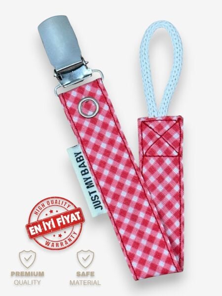 Emzik Askısı – Kırmızı Pötikare Desenli