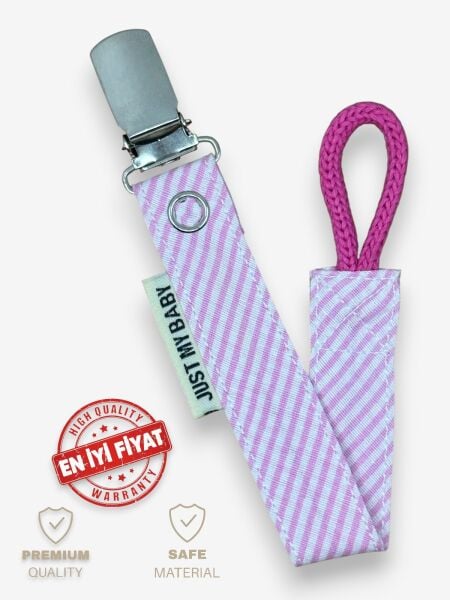 Emzik Askısı – Pembe Yan Çizgili